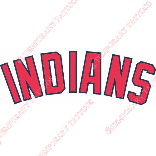 Cleveland Indians Customize Temporary Tattoos Stickers NO.1559